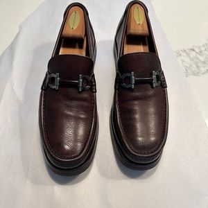 Men’s Salvatore Ferragomo Brown Moccasin with Gancini Bit (8.5 D)